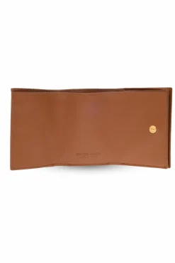Bottega Veneta BRĄZOWY Skórzany portfel
