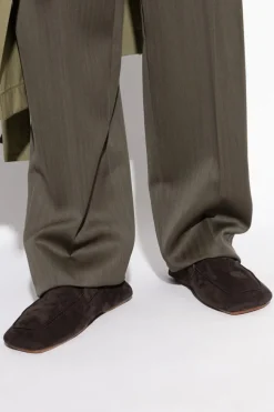 Bottega Veneta BRĄZOWY Skórzane buty `Daddy`