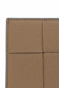 Bottega Veneta BRĄZOWY Skórzane etui na karty