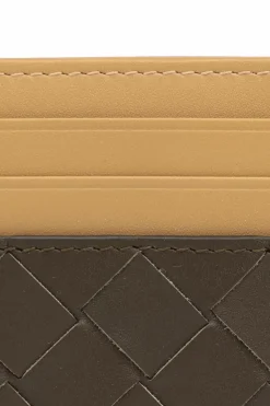 Bottega Veneta BRĄZOWY Skórzane etui na karty