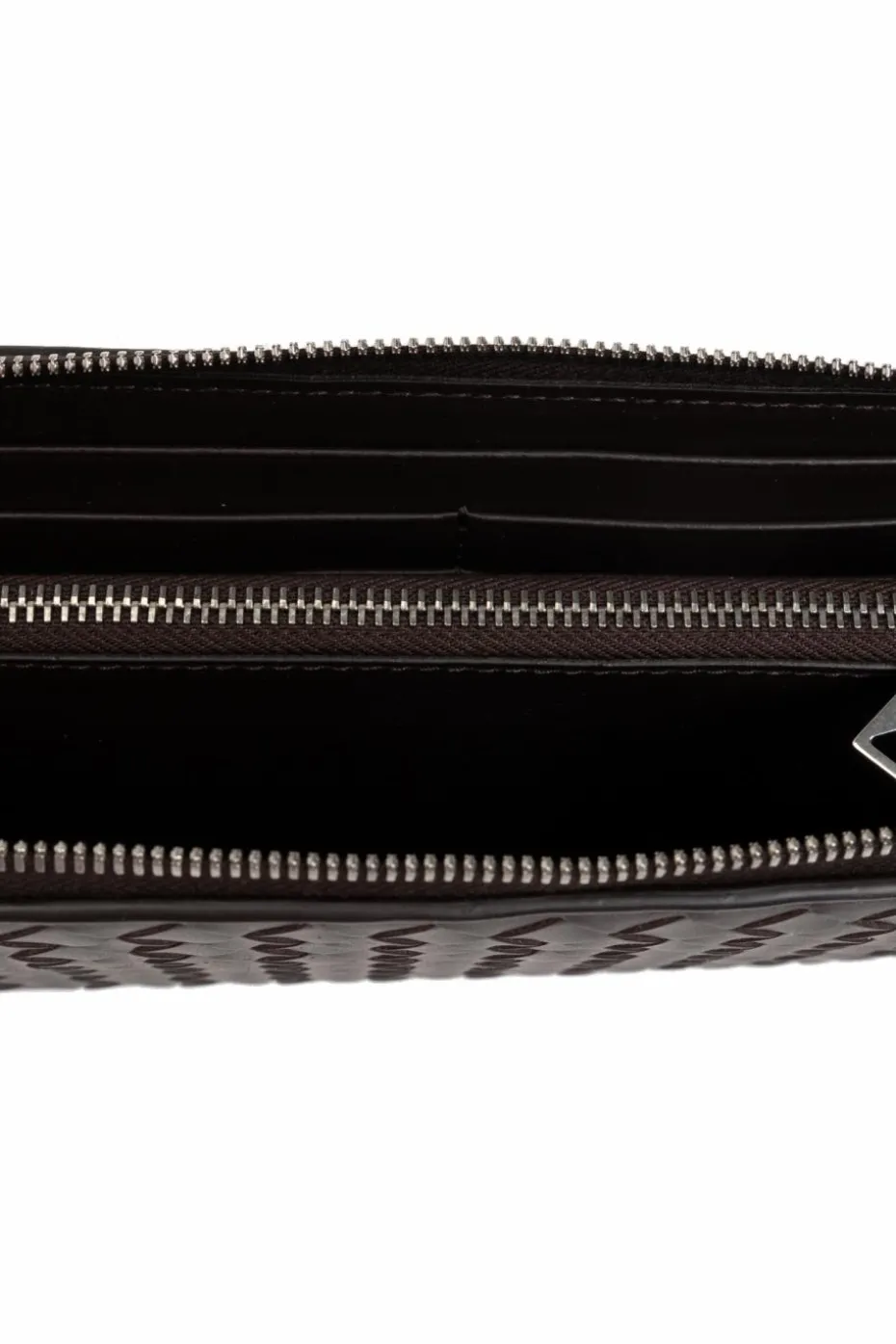 Bottega Veneta BRĄZOWY Skórzany portfel