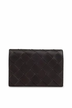 Bottega Veneta BRĄZOWY Skórzany portfel