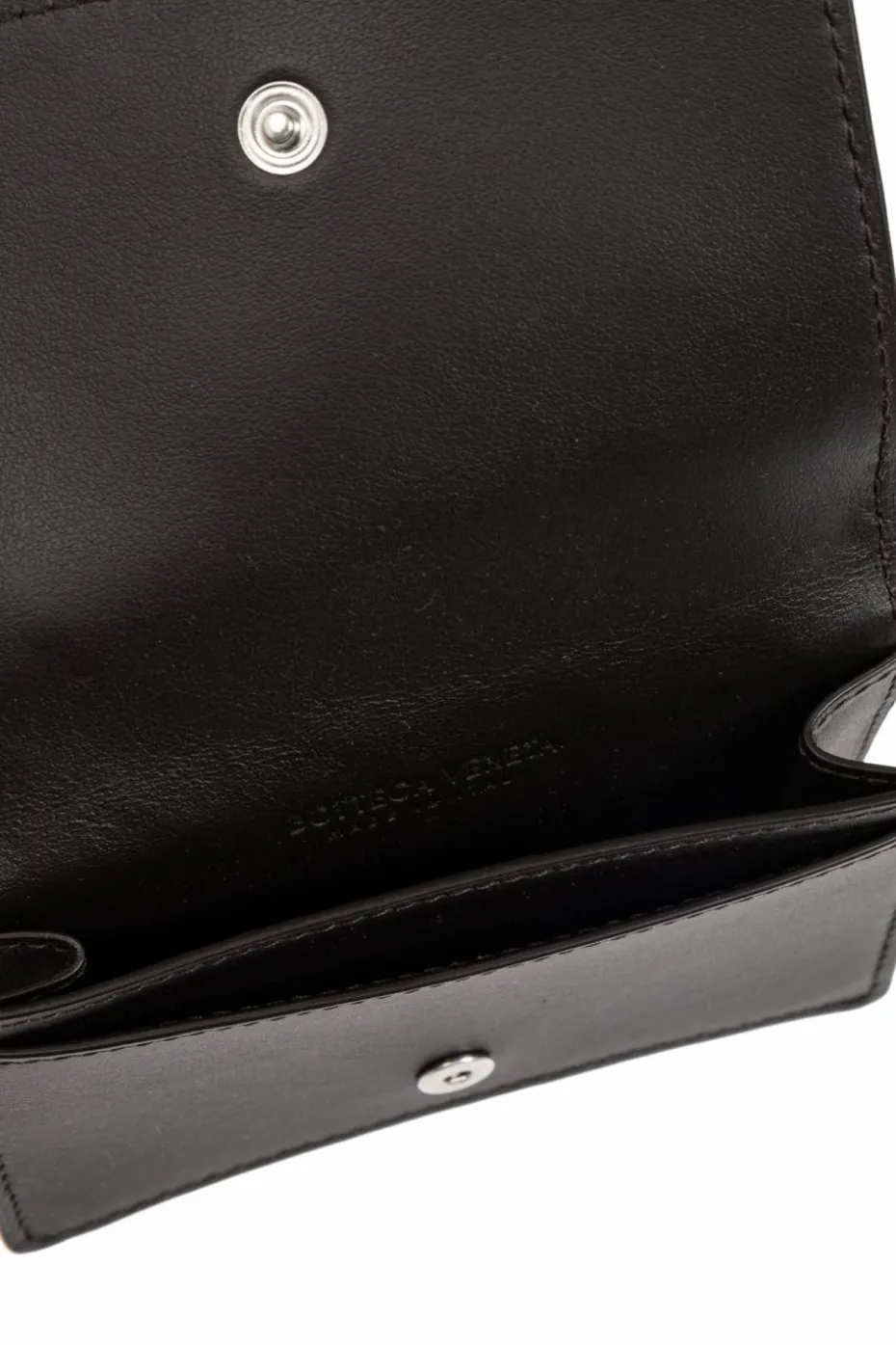 Bottega Veneta BRĄZOWY Skórzany portfel