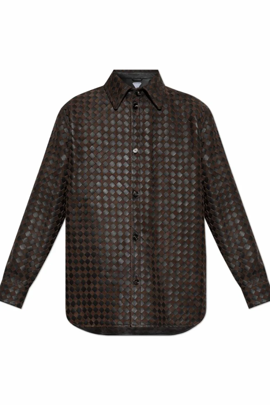 Bottega Veneta BRĄZOWY Skórzana kurtka
