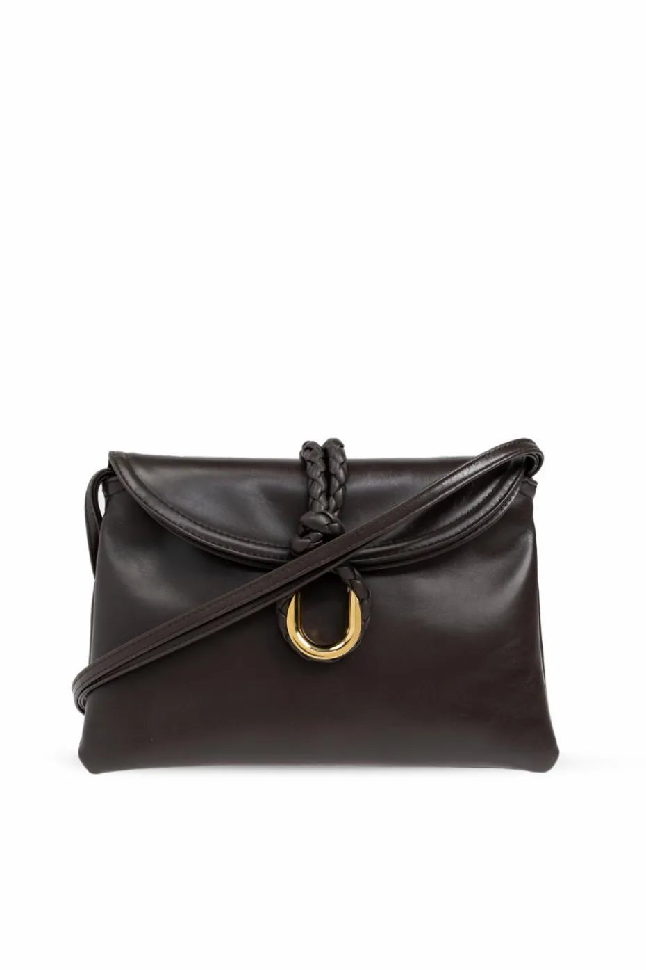 Bottega Veneta BRĄZOWY Torba na ramię `Liberta Small`