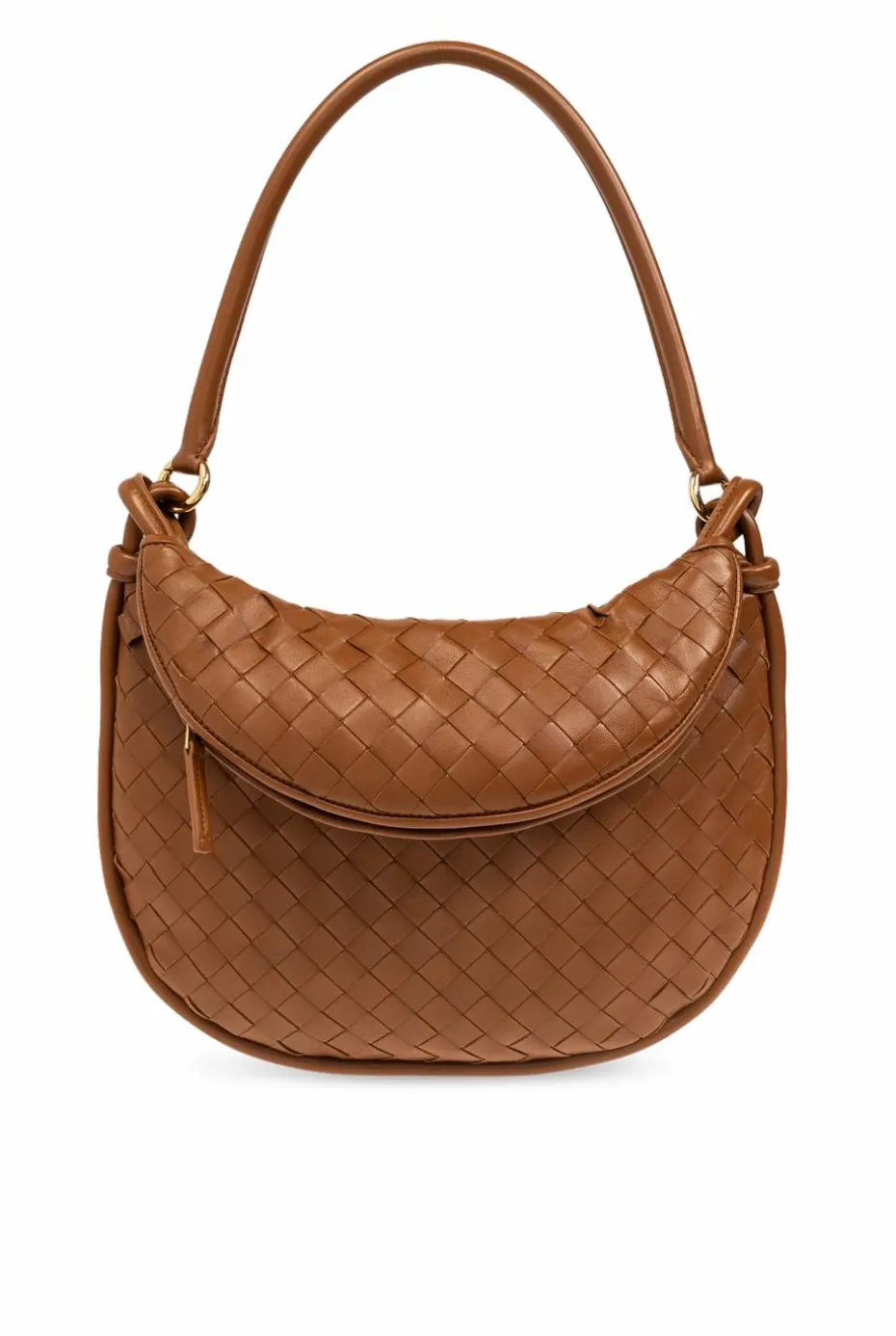 Bottega Veneta BRĄZOWY Torba na ramię ‘Gemelli Medium’