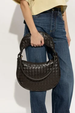 Bottega Veneta BRĄZOWY Torba na ramię ‘Gemelli Medium’