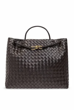 Bottega Veneta BRĄZOWY Torba ‘Andiamo Large’ typu ‘shopper’