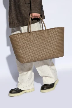 Bottega Veneta BRĄZOWY Torba ‘Cabat Large’ typu ‘shopper’