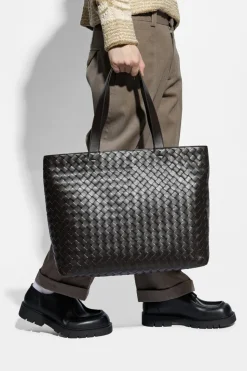 Bottega Veneta BRĄZOWY Torba ‘Avenue Large’ typu ‘shopper’