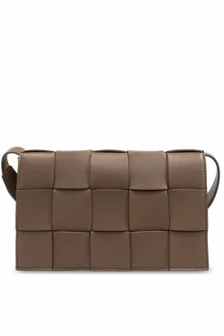Bottega Veneta BRĄZOWY Torba na ramię ‘Cassette’