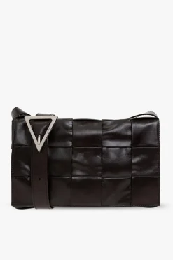 Bottega Veneta BRĄZOWY Torba na ramię ‘Cassette Small’