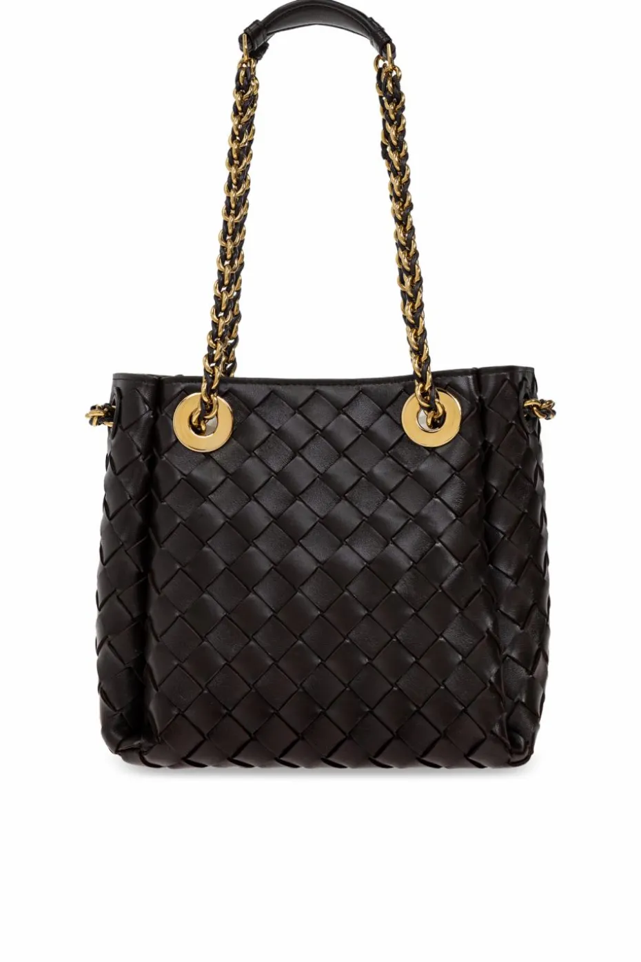 Bottega Veneta BRĄZOWY Torba na ramię `Parachute Small`