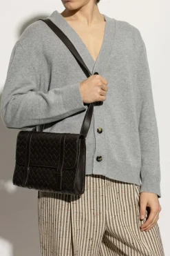 Bottega Veneta BRĄZOWY Torba na ramię `Piccolo Portfolio`