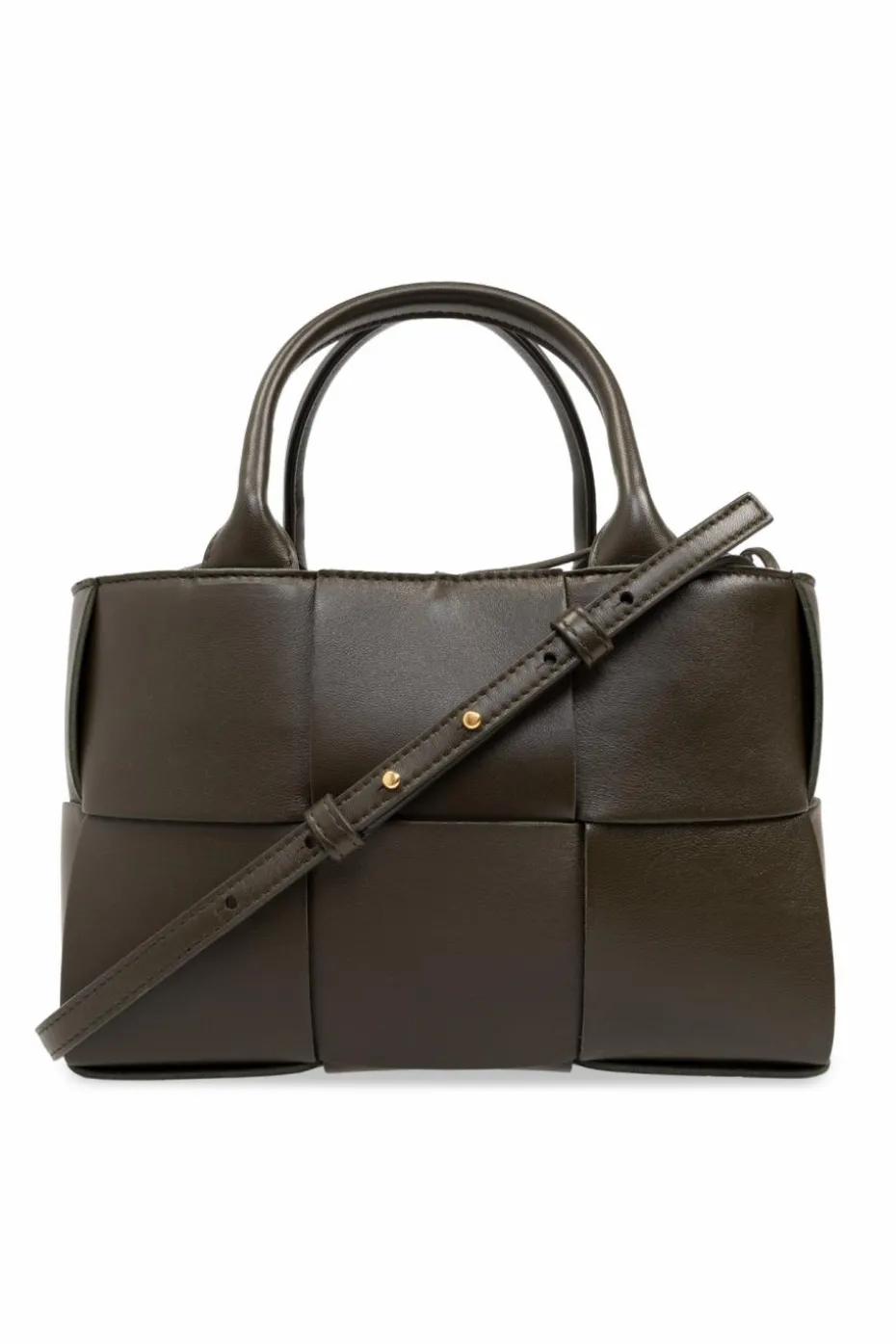 Bottega Veneta BRĄZOWY Torba `Arco Small` typu `shopper