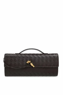 Bottega Veneta BRĄZOWY Torba do ręki `Andiamo`