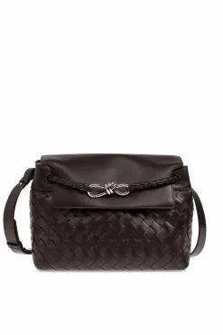 Bottega Veneta BRĄZOWY Torba na ramię `Andiamo`