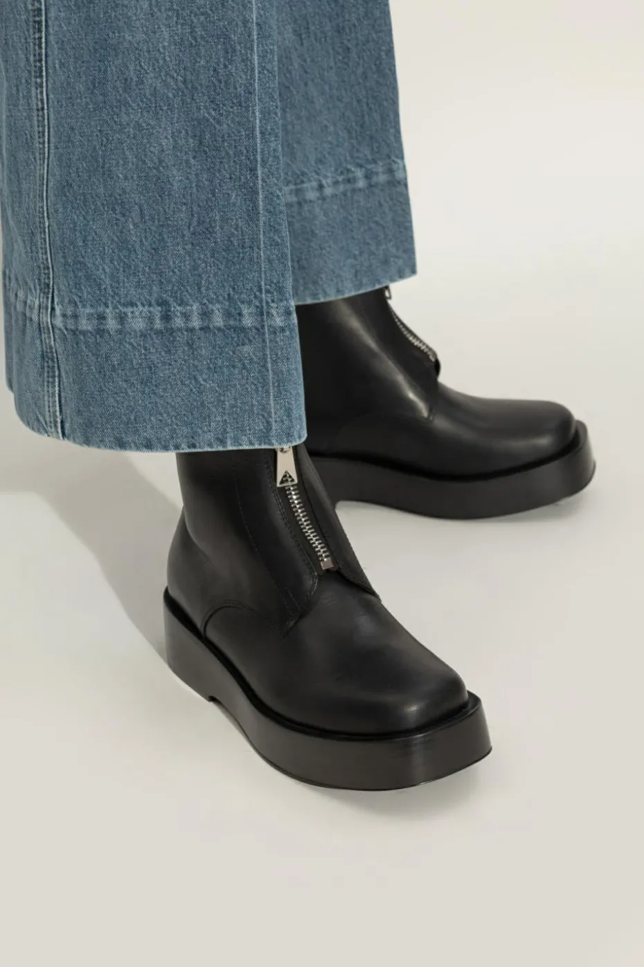 Bottega Veneta CZARNY Botki `Torino`