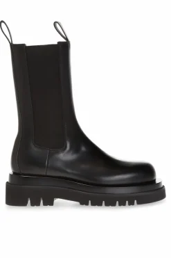 Bottega Veneta CZARNY Botki ‘BV Lug’