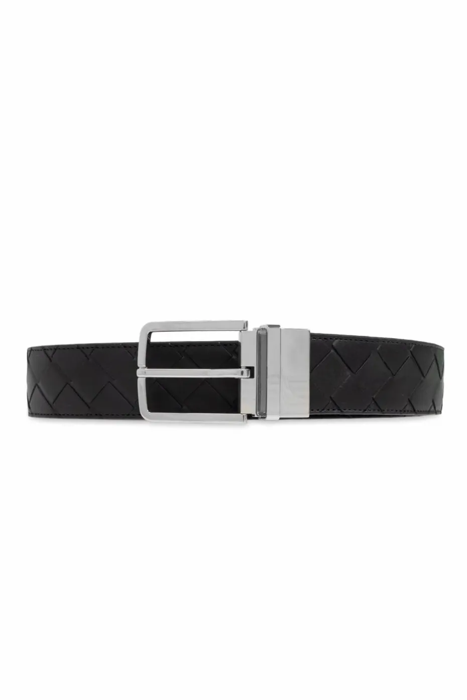 Bottega Veneta CZARNY Dwustronny pasek