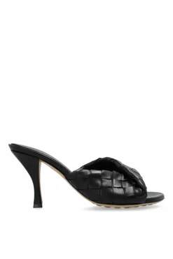 Bottega Veneta CZARNY Klapki na obcasie `Blink`