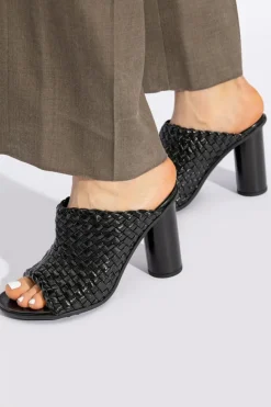 Bottega Veneta CZARNY Klapki na obcasie ‘Atomic’