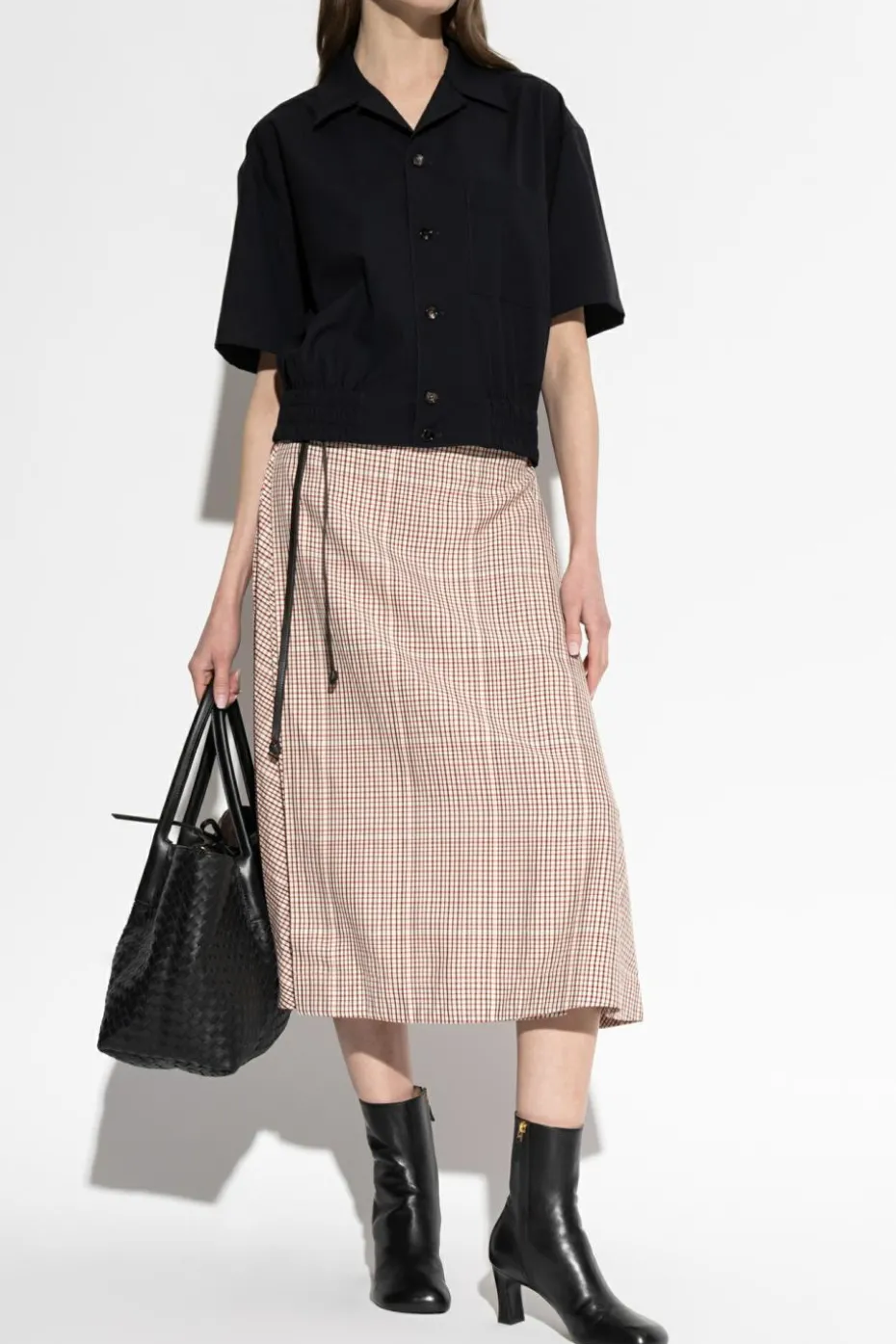 Bottega Veneta CZARNY Koszula z krótkimi rękawami