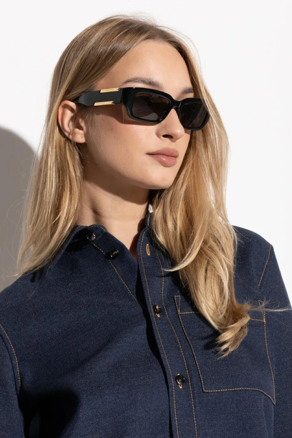 Bottega Veneta CZARNY Okulary przeciwsłoneczne