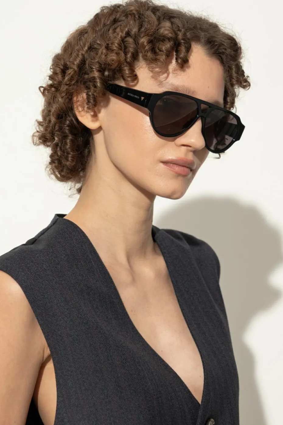 Bottega Veneta CZARNY Okulary przeciwsłoneczne