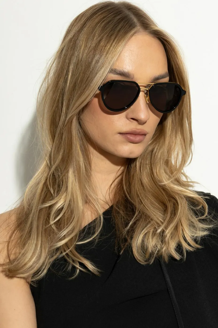 Bottega Veneta CZARNY Okulary przeciwsłoneczne