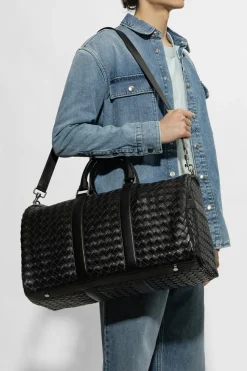 Bottega Veneta CZARNY Skórzana torba podręczna