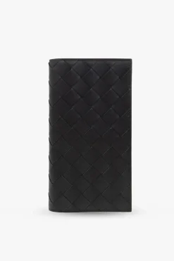 Bottega Veneta CZARNY Skórzany portfel