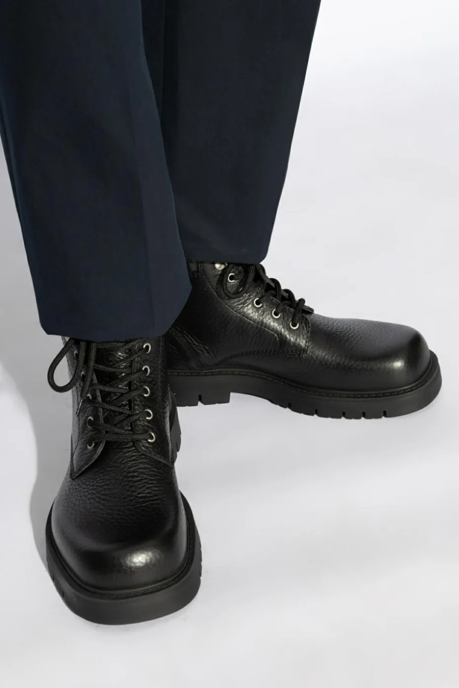 Bottega Veneta CZARNY Skórzane buty `Haddock`