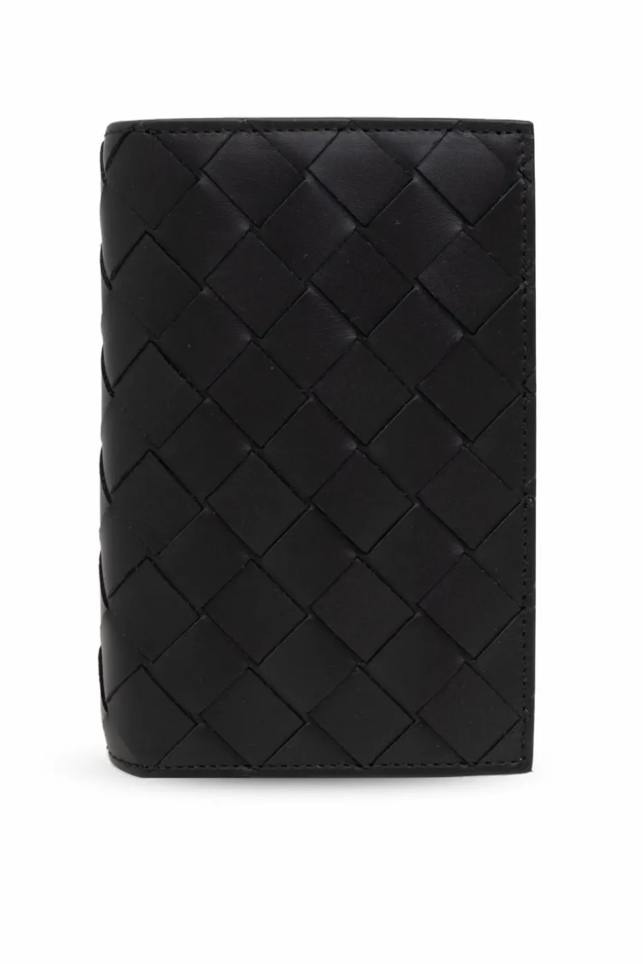 Bottega Veneta CZARNY Skórzany portfel