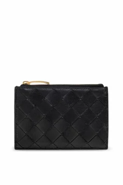 Bottega Veneta CZARNY Skórzane etui na karty