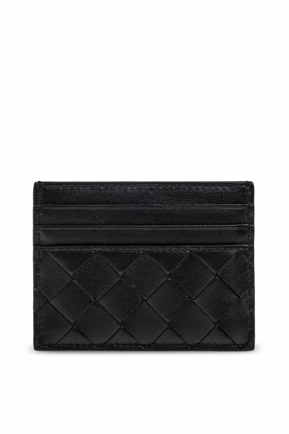 Bottega Veneta CZARNY Skórzane etui na karty