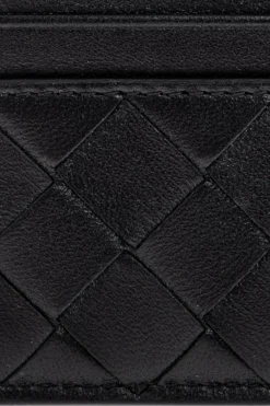 Bottega Veneta CZARNY Skórzane etui na karty