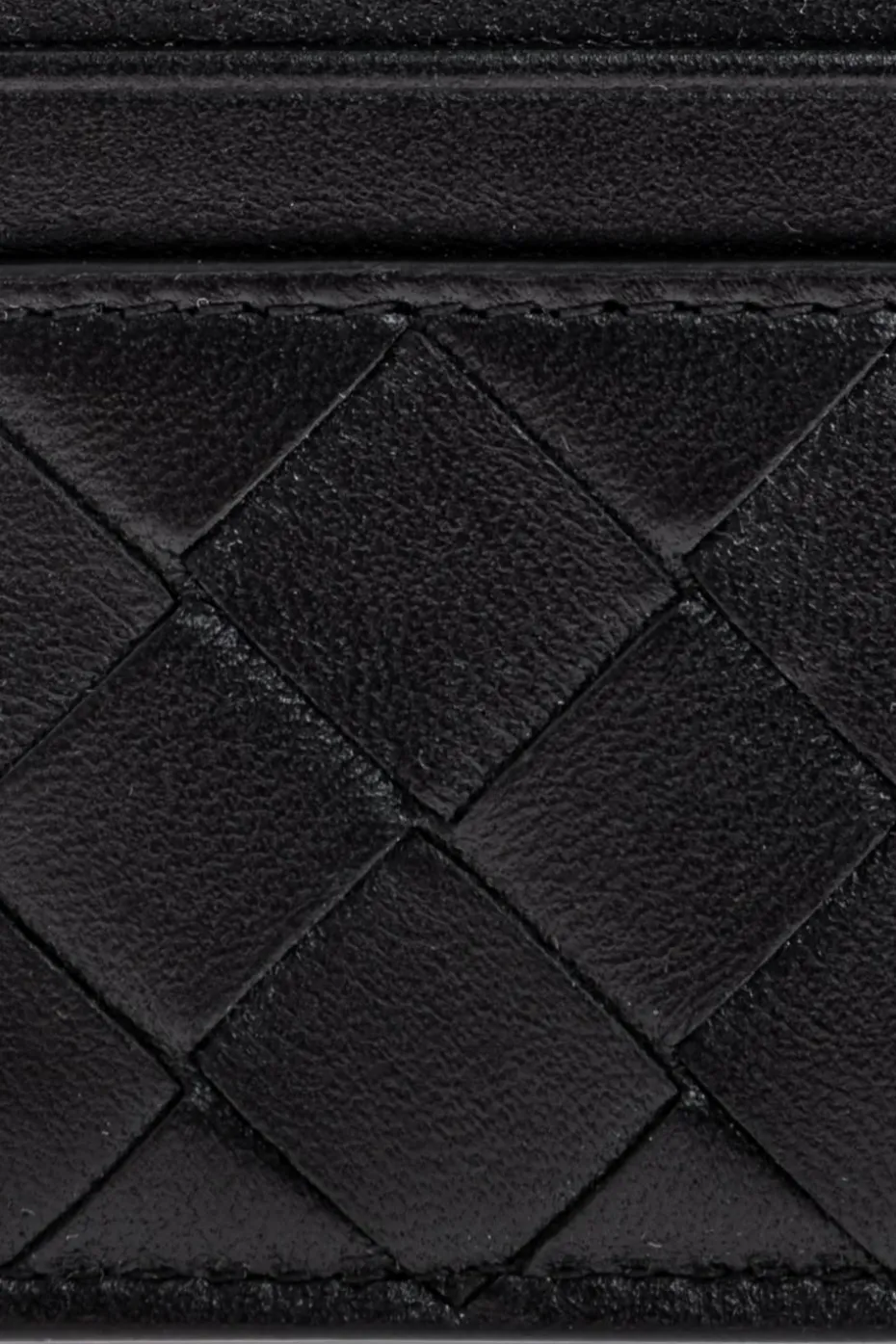 Bottega Veneta CZARNY Skórzane etui na karty