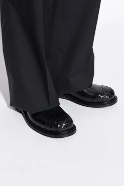 Bottega Veneta CZARNY Skórzane buty `James`