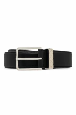 Bottega Veneta CZARNY Skórzany pasek