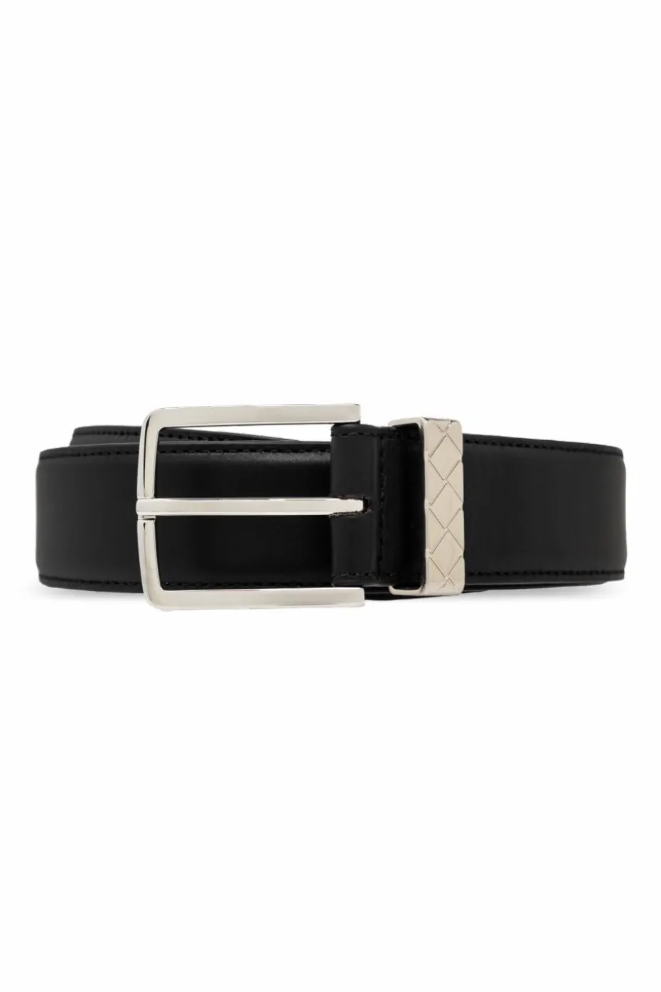Bottega Veneta CZARNY Skórzany pasek