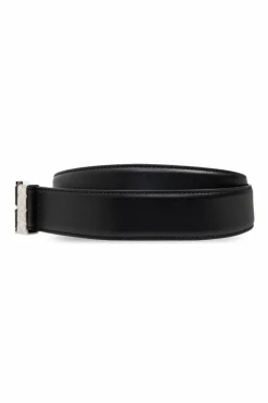 Bottega Veneta CZARNY Skórzany pasek