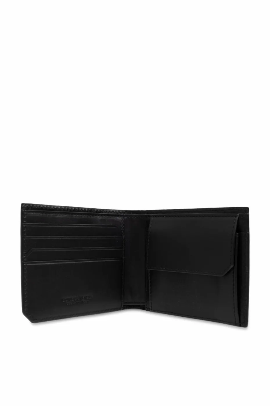 Bottega Veneta CZARNY Skórzany portfel