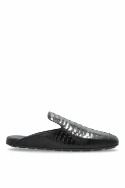 Bottega Veneta CZARNY Skórzane klapki `Roma`