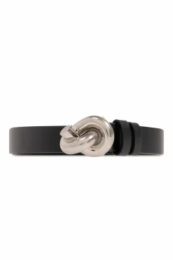 Bottega Veneta CZARNY Skórzany pasek