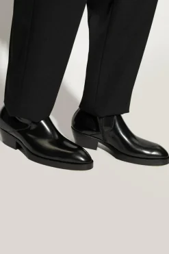 Bottega Veneta CZARNY Skórzane buty na obcasie `Dalton`