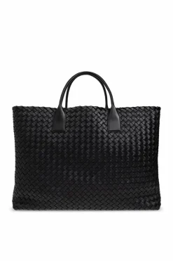 Bottega Veneta CZARNY Skórzana torba `Maxi Cabat`