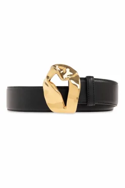 Bottega Veneta CZARNY Skórzany pasek