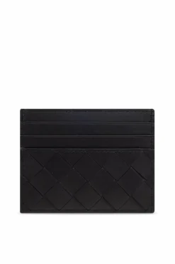Bottega Veneta CZARNY Skórzane etui na karty