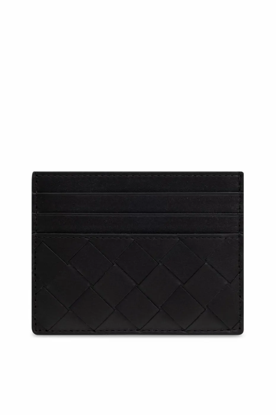 Bottega Veneta CZARNY Skórzane etui na karty